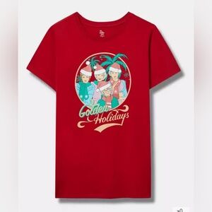 Torrid Golden Girls Classic Fit Cotton Crewneck Christmas Graphic Tee